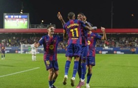 巴萨主场6-0横扫瓦伦西亚,连续3场狂轰18球,高居西甲积分榜前列